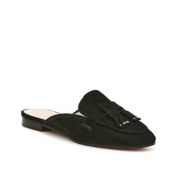 KATE Spade BNWT "Berkley" Slip On Mule Women EW Slide Black Suede - Picture 1 of 9